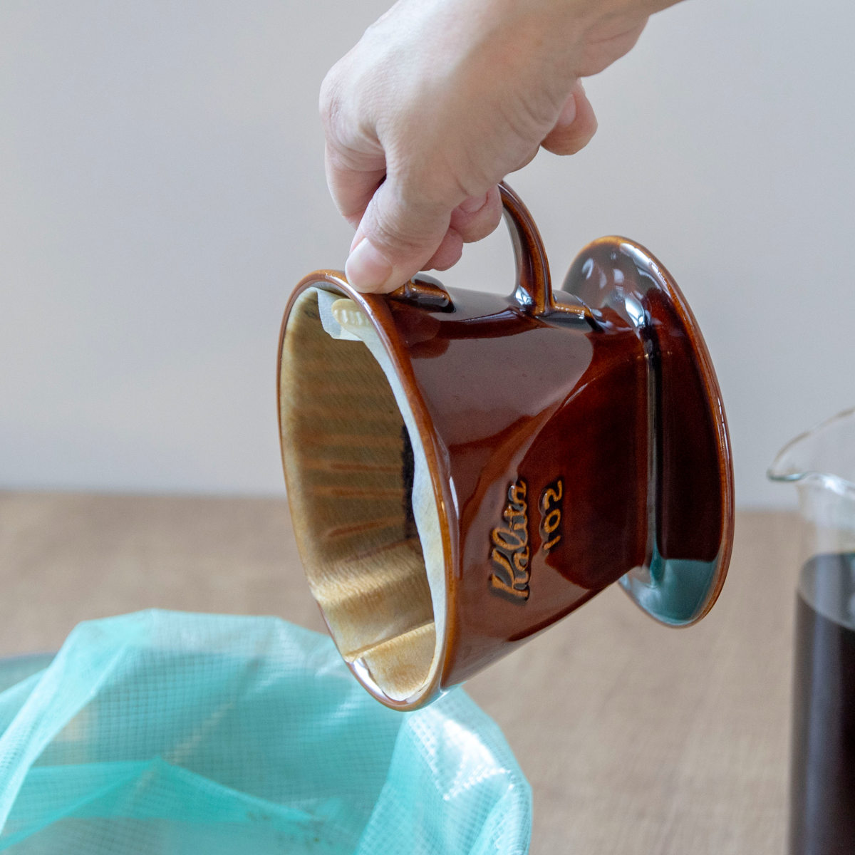 Kalita（カリタ） ドリッパー 102-ロト ブラウン （ 2〜4人用 陶器 三