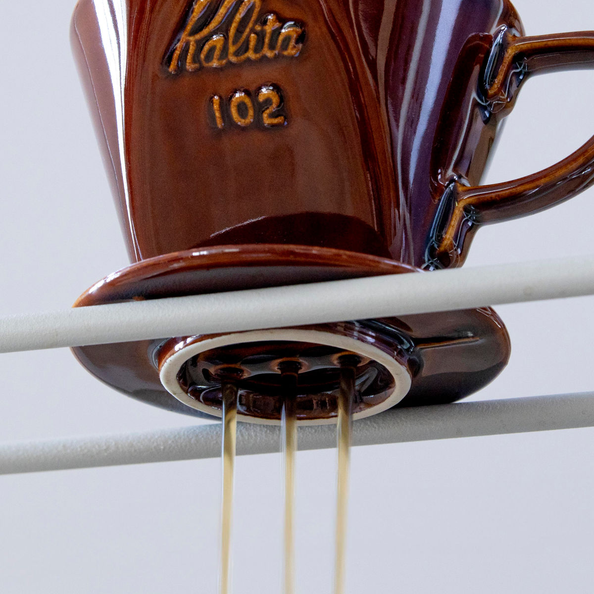 Kalita（カリタ） ドリッパー 102-ロト ブラウン （ 2〜4人用 陶器 三 