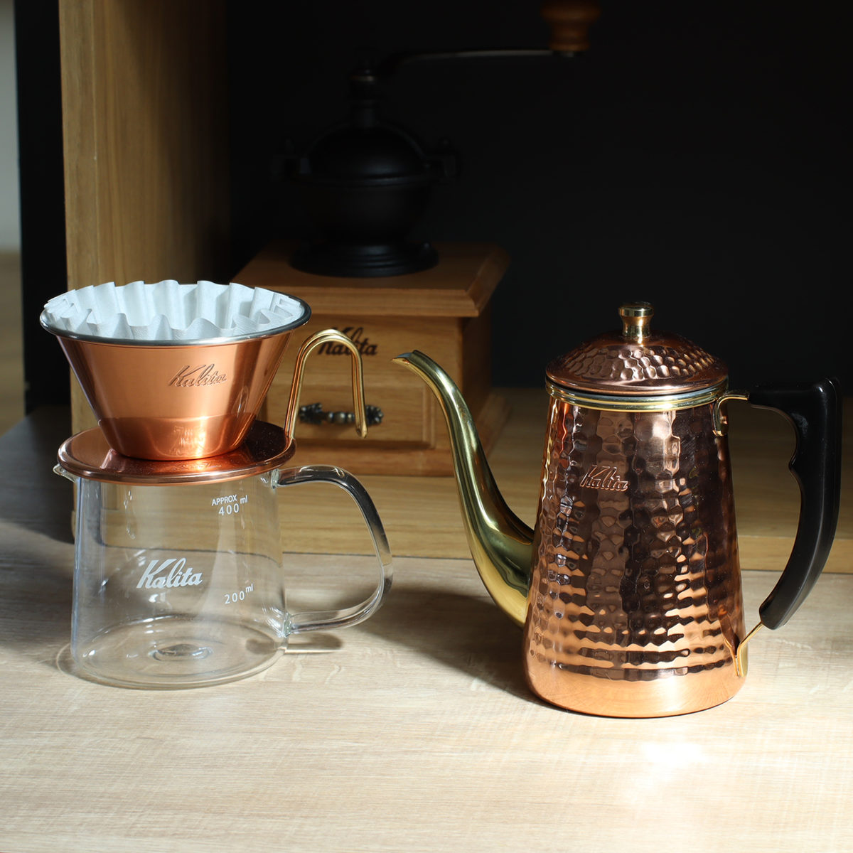 Kalita（カリタ） コーヒーケトル 700ml Cu ケトル 700 （ 銅製 日本製