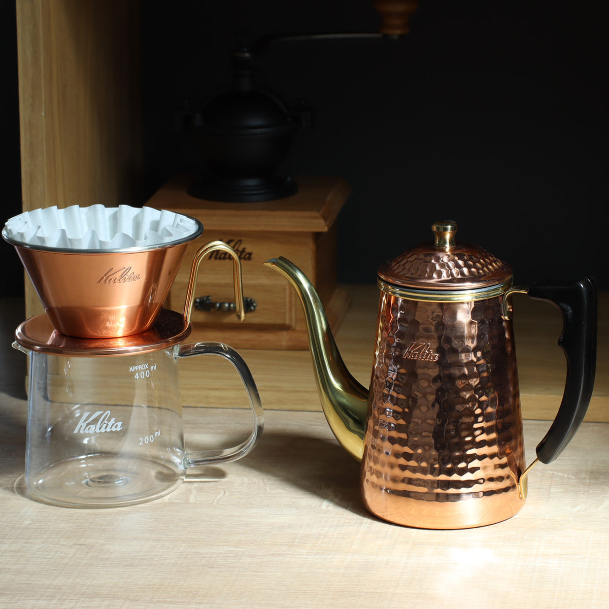 Kalita（カリタ） コーヒーケトル 700ml Cu ケトル 700 （ 銅製 日本製