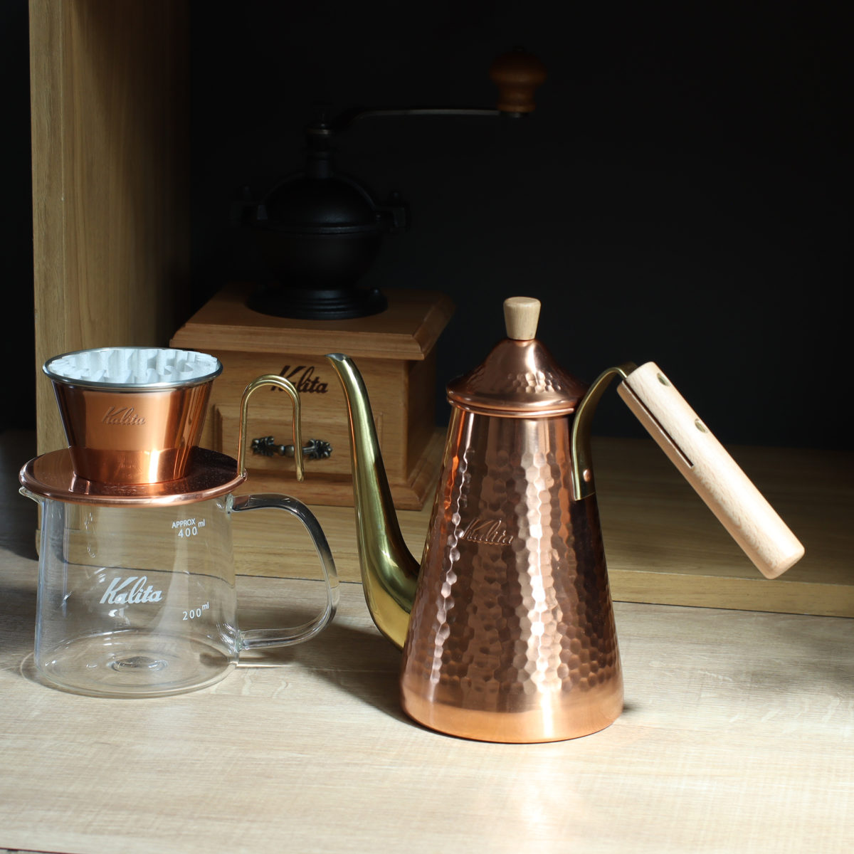 Kalita（カリタ） コーヒーケトル 700ml ドリップポット スリム 700CUW