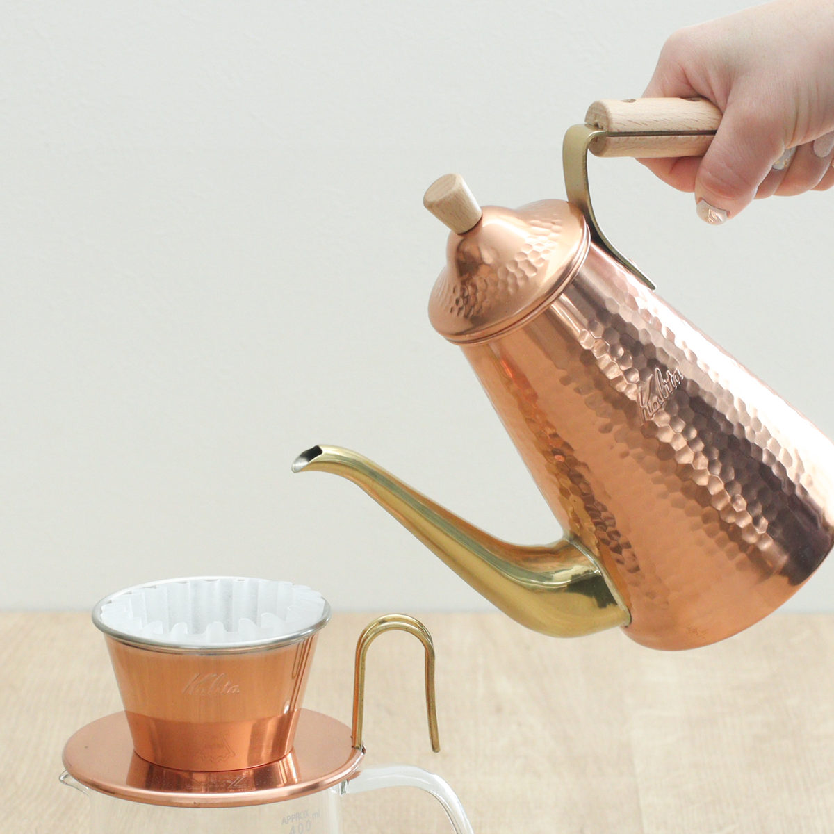 Kalita（カリタ） コーヒーケトル 700ml ドリップポット スリム 700CUW
