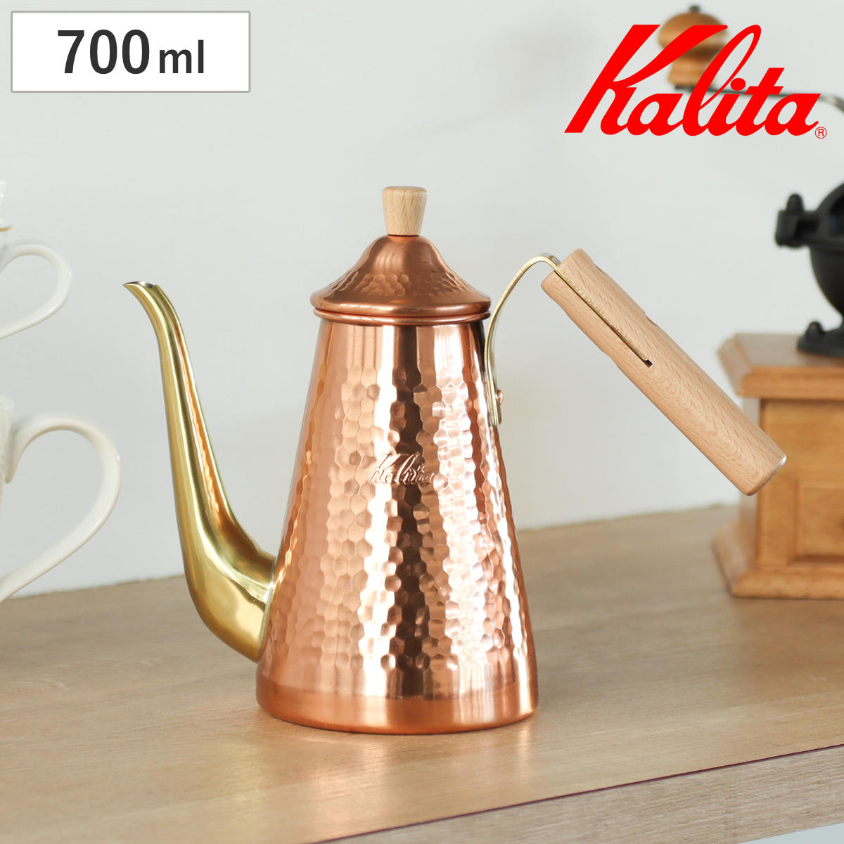 Kalita（カリタ） コーヒーケトル 700ml ドリップポット スリム 700CU