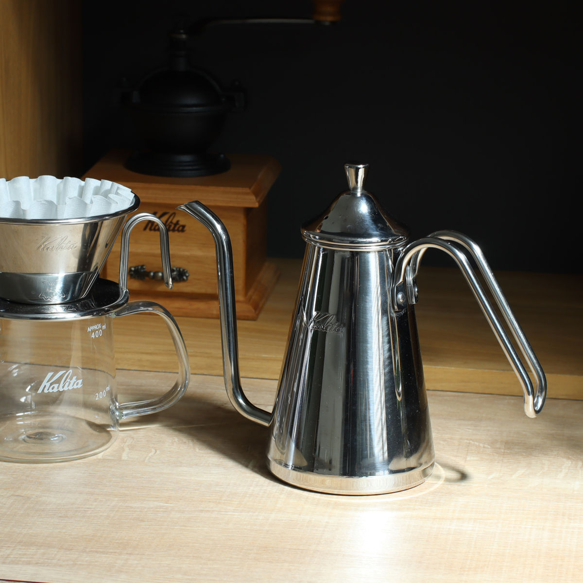 Kalita（カリタ） コーヒーケトル 700ml ドリップポットスリム 700SS