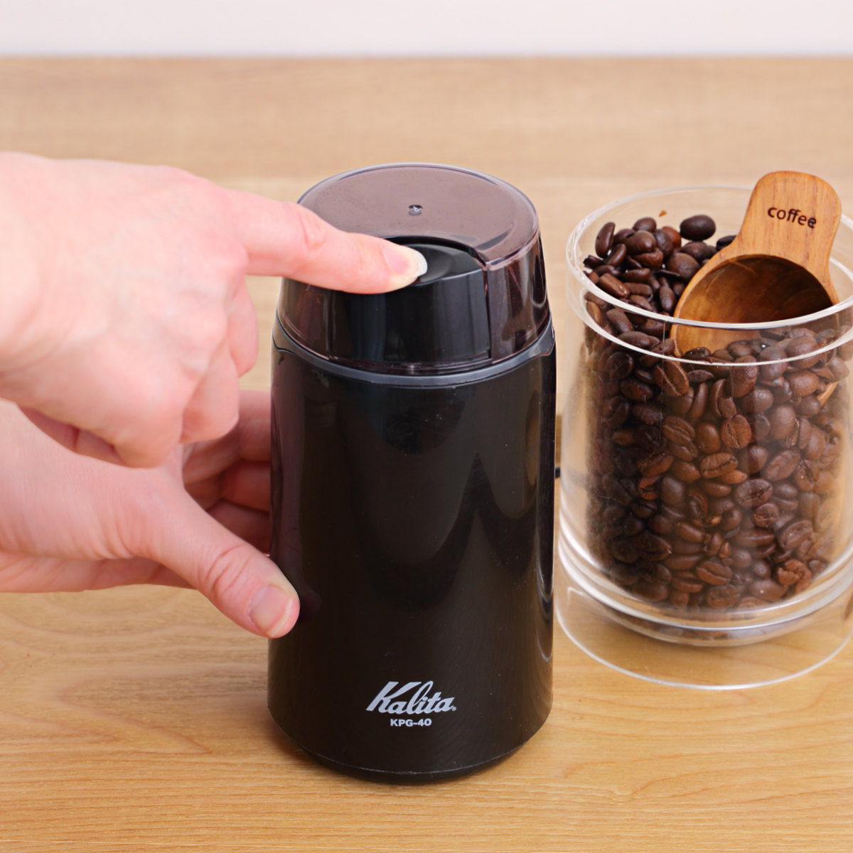 Kalita（カリタ） コーヒー ミル KPG-40 ブラック （ 電動 電動