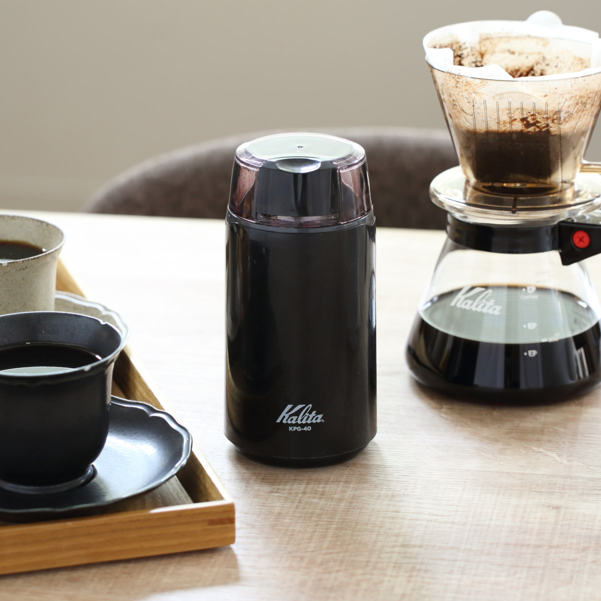Kalita（カリタ） コーヒー ミル KPG-40 ブラック （ 電動 電動