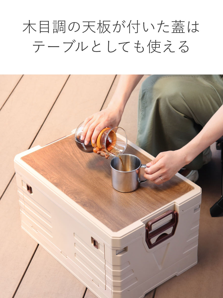 天板付コンテナボックス L 収納ボックス （ 収納ケース 収納 ボックス