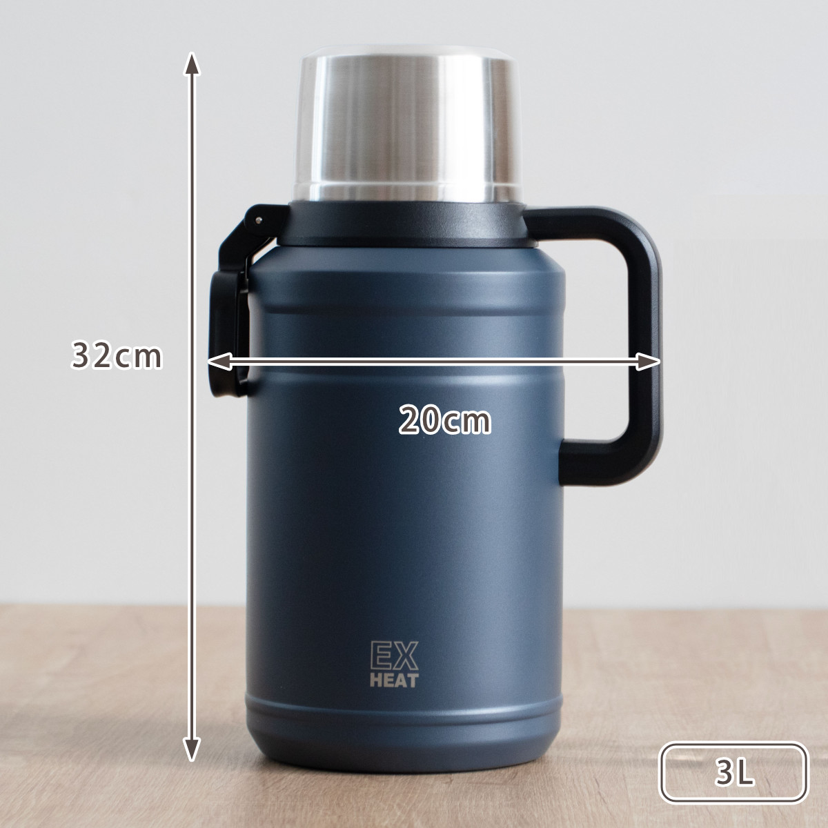 パール金属 水筒 3L エクスヒート メガボトル3000 ステンレス 保温保冷