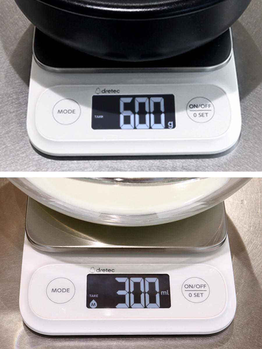 ドリテック キッチンスケール 5kg テリージュ 防水 計量器 （ dretec