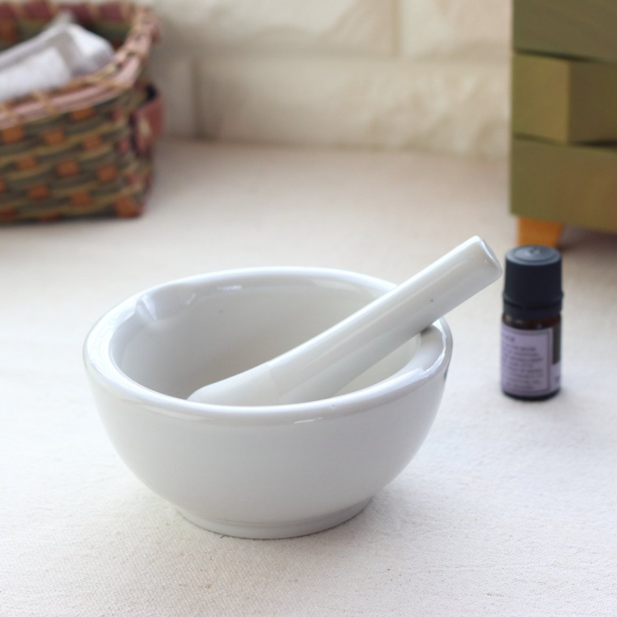 乳鉢セット L 250ml 磁器 日本製 （ すり鉢 乳棒 セット 溝なし すり