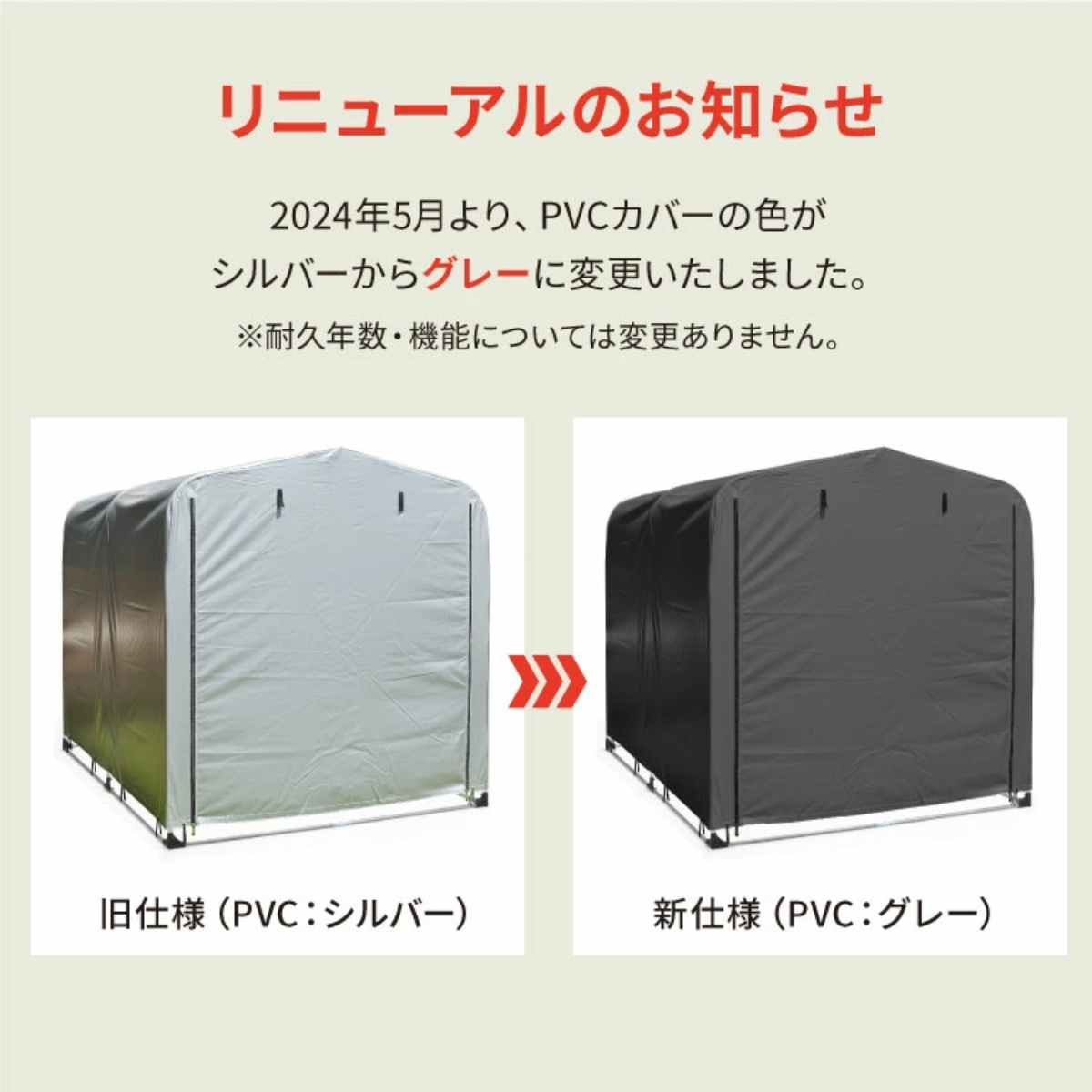 SANKA ガレージ 簡易万能ガレージ M PVC 幅130cm （ 法人限定 簡易