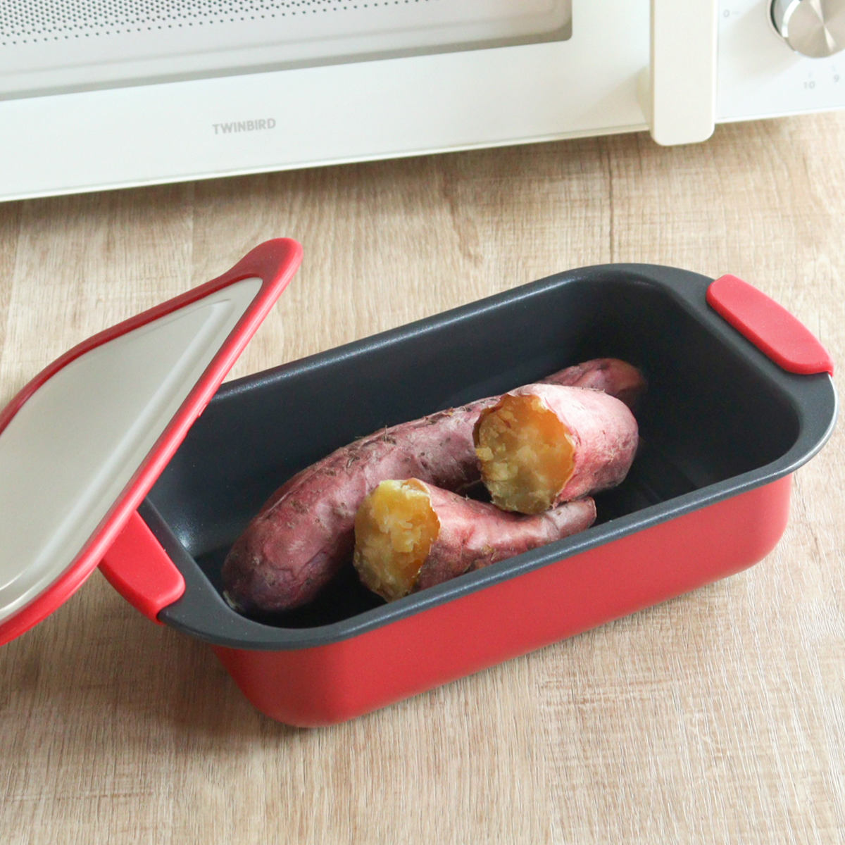 パール金属 レンジパン スピードクック 角深型 電子レンジ調理器