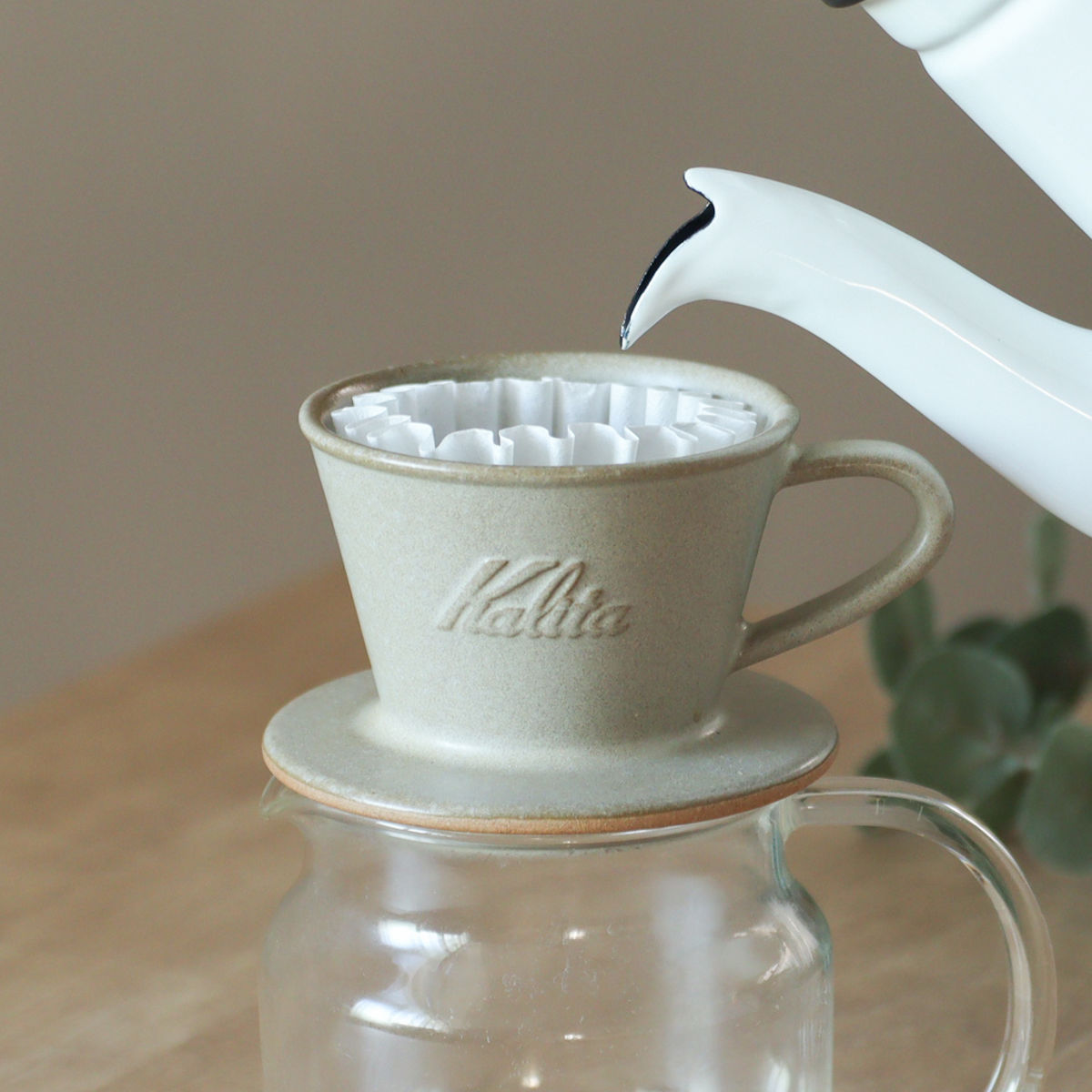 Kalita（カリタ） ドリッパー MI 155 （ 1〜2人用 日本製 陶器 美濃焼