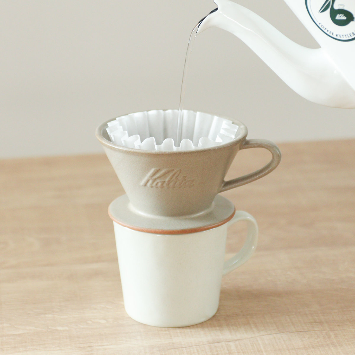 Kalita（カリタ） ドリッパー MI 185 （ 2〜4人用 日本製 陶器 美濃焼