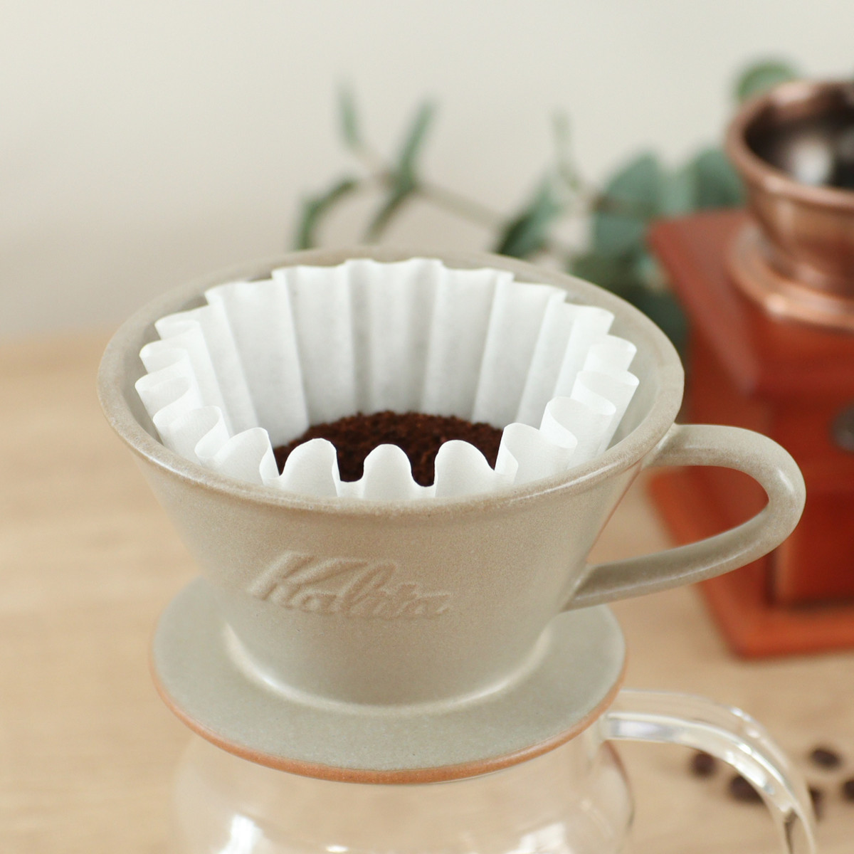 Kalita（カリタ） ドリッパー MI 185 （ 2〜4人用 日本製 陶器 美濃焼
