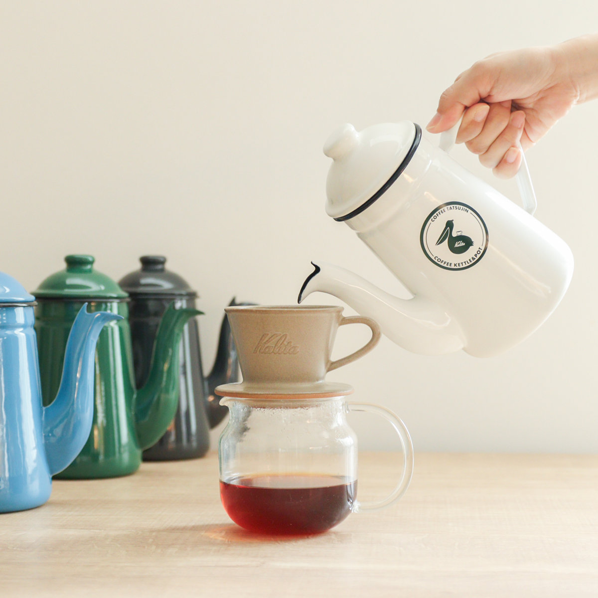 Kalita（カリタ） コーヒーケトル 1L コーヒー達人・ペリカン