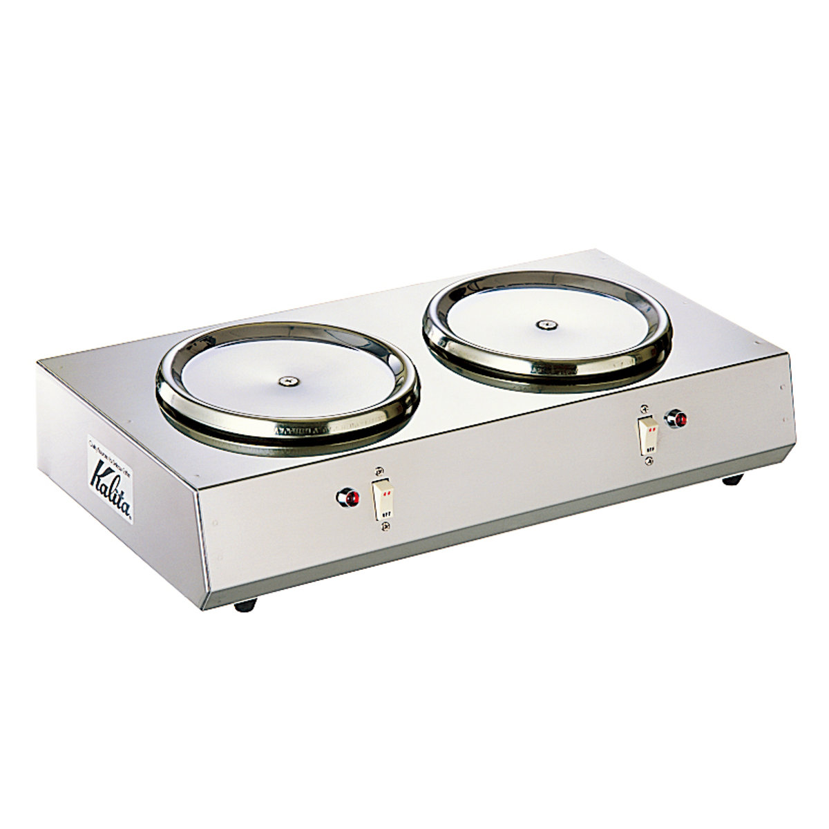 Kalita カリタ 2連 ウォーマー ヨコ型 （ 保温 保温マット プレート 保温プレート カップウォーマー フードウォーマー コーヒー ウォーマープレート 業務用 ） 488110-1.jpg