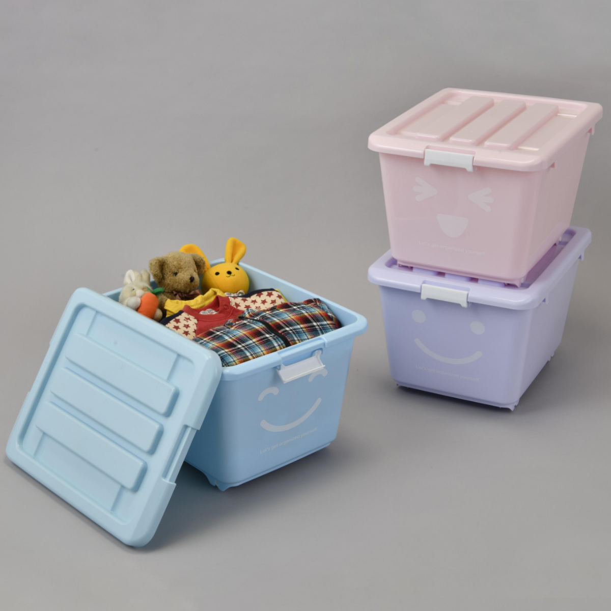 収納ボックス ふた付き ハッピーケース ショート 子ども 幅39×奥行50