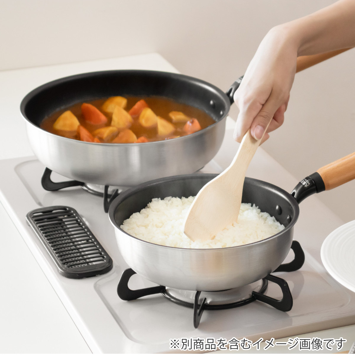 パール金属 フライパン 26cm 深型 IH対応 ファストクック＋ 2層鋼