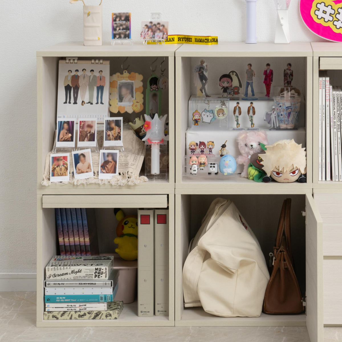 キューブラック 幅39cm オープンタイプ 推し活収納 （ グッズ収納