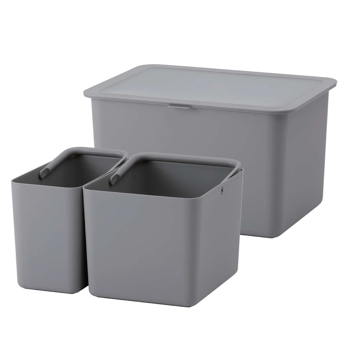 【3点セット】Tupperware 米びつ ストッカー&キャスター付き アスベル（ASVEL） 米びつ 12kg S密閉米びつ （ ライスストッカー 計量