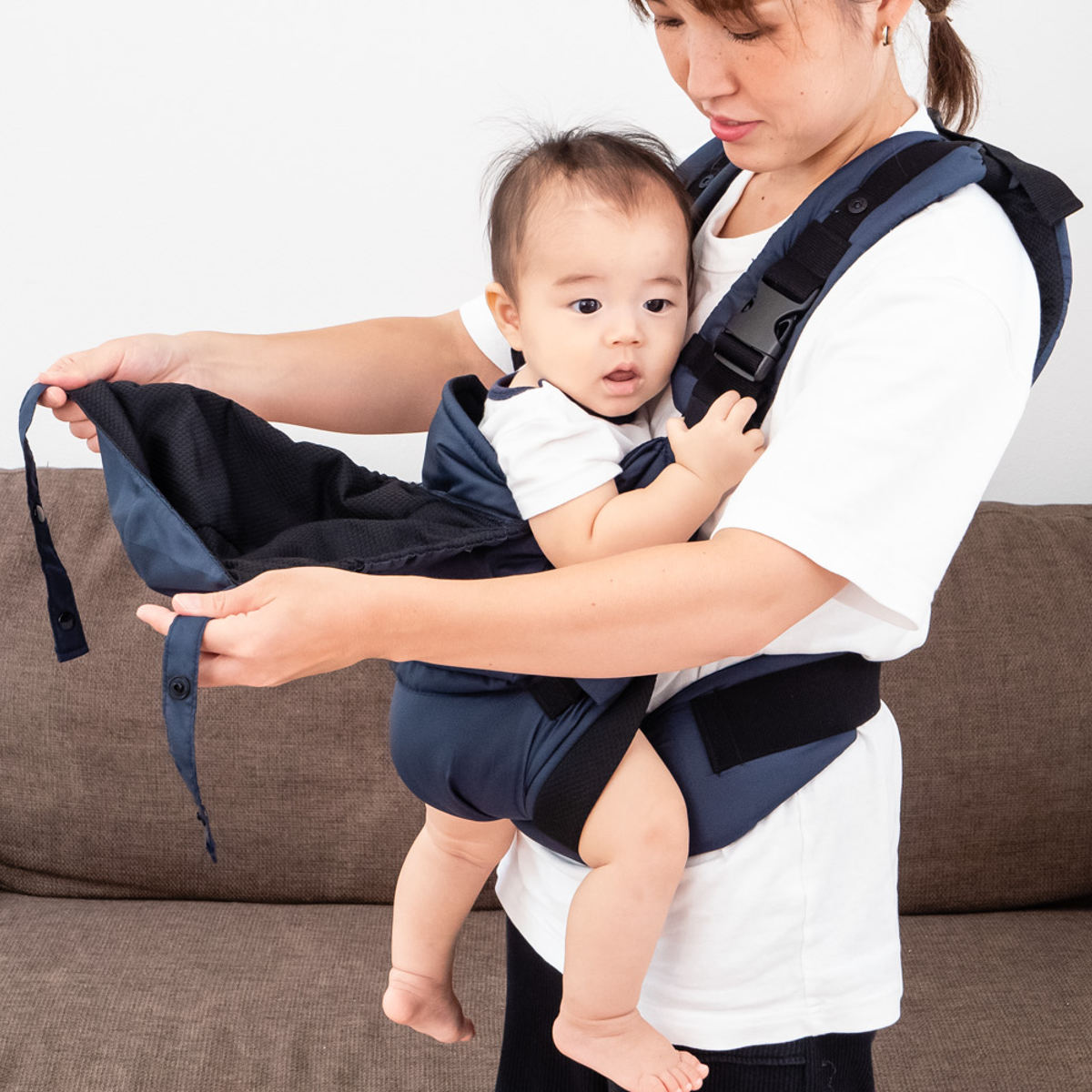 抱っこ紐 双子用 ツインズキャリー コネクト 日本製 （ 3WAY 抱っこ