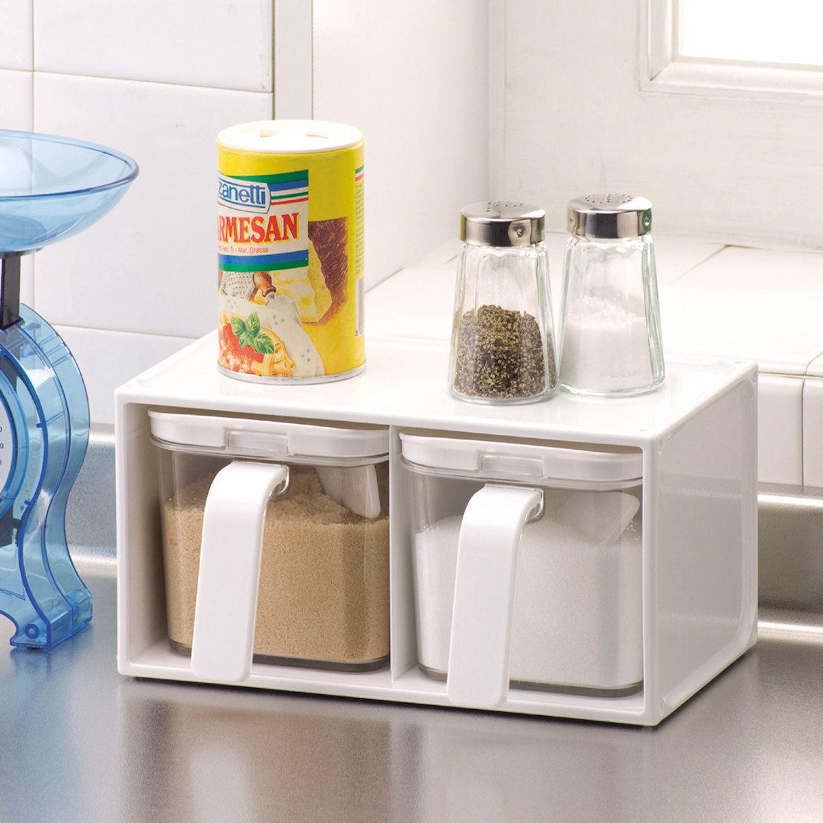 パール金属 調味料ラック 保存容器 クローブ 調味料ストッカー 2個組