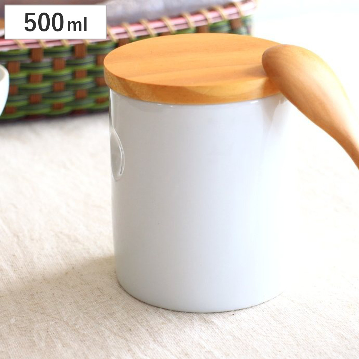 ネクスト（NEXT） 保存容器 陶器製 キャニスター 500ml （ 調味料入れ