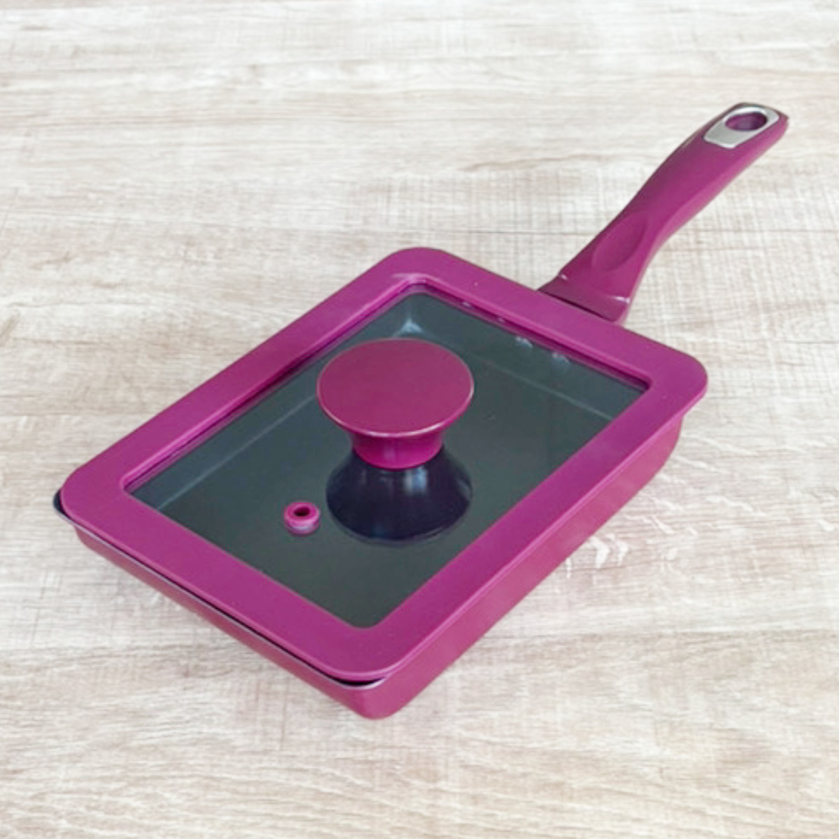 谷口金属工業 卵焼き器 13×18cm ガラス蓋付き ミキトル （ IH対応 ガス