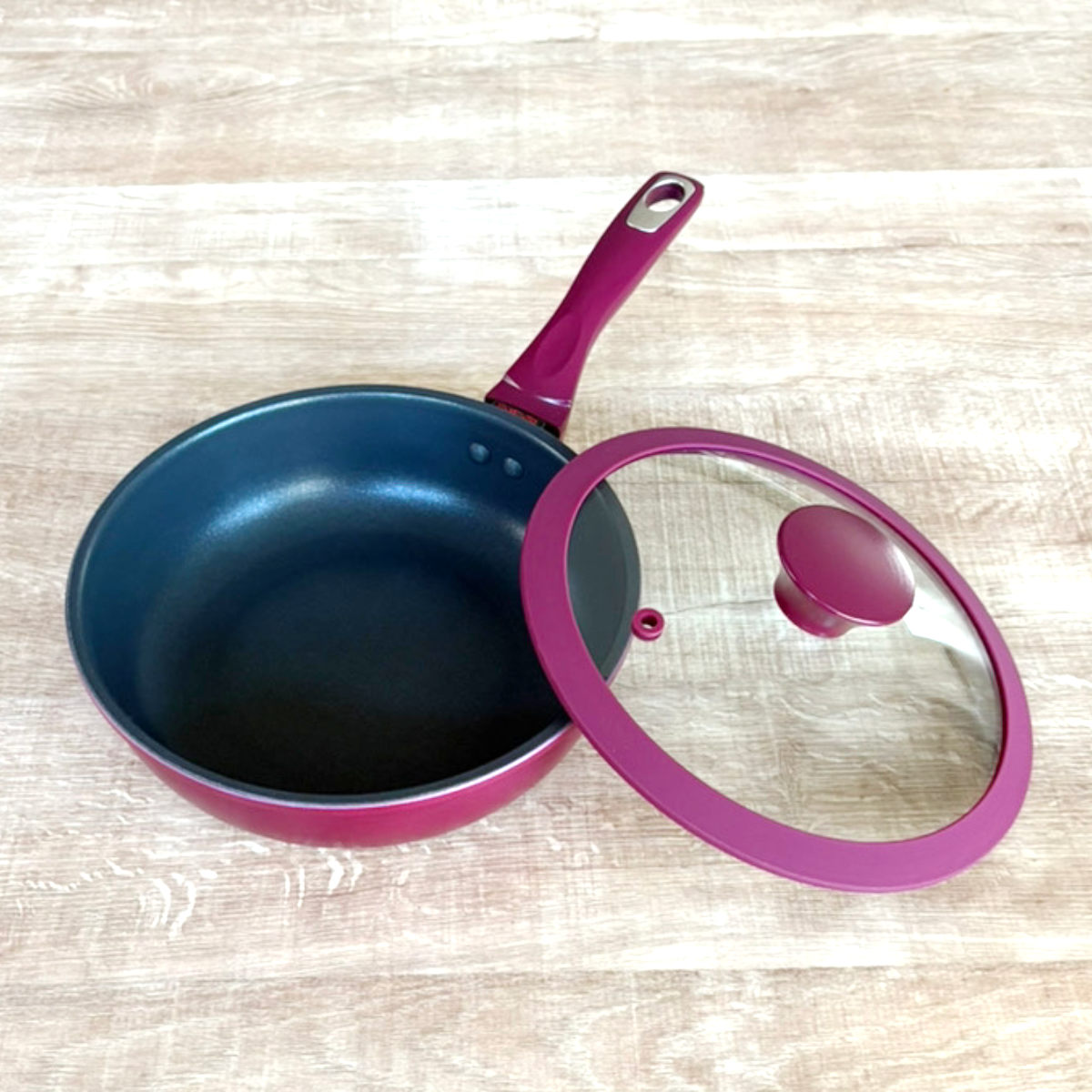 谷口金属工業 フライパン20cm 深型 ガラス蓋付き ミキトル （ IH対応