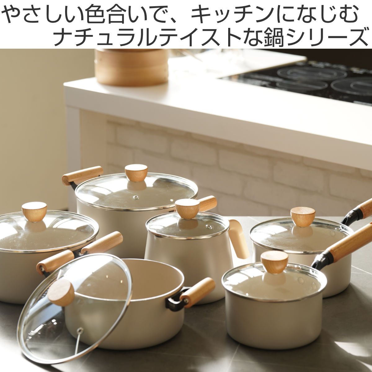 パール金属 両手鍋 20cm 深型 IH対応 ガラス蓋付き スプル （ ガス火