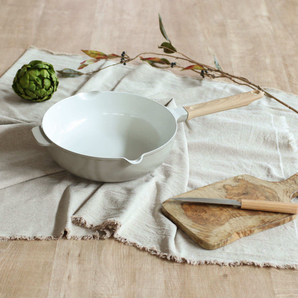 THERMOS（サーモス） フライパン 26cm 深型 IH対応セラプロテクト