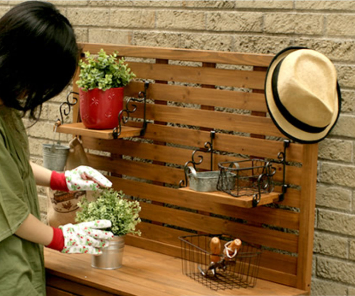 物置 パネル付収納庫 100 木製 ( 屋外物...の詳細画像5