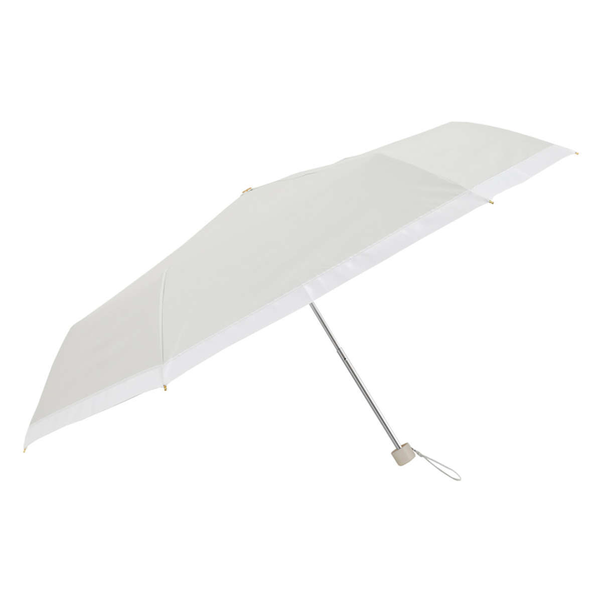 長傘 折りたたみ傘 晴雨兼用 LINEDROPS グログランリボン 50cm 手開き 