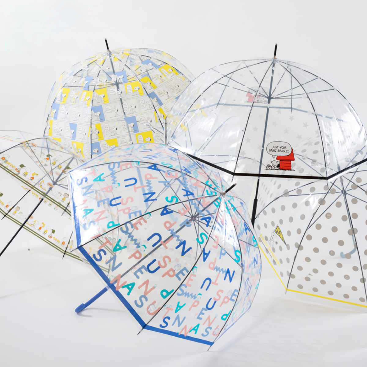 長傘 雨傘 ピーナッツ クリアアンブレラ スヌーピー 59cm （ SNOOPY 傘 