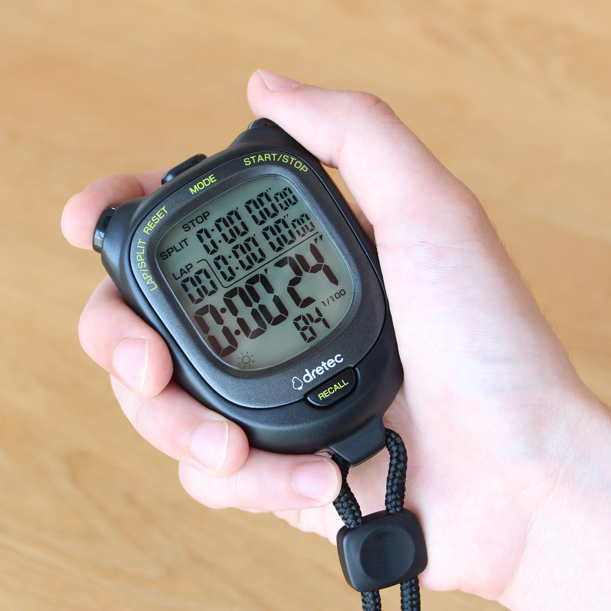 ドリテック ストップウォッチ スピールL 防水 バックライト