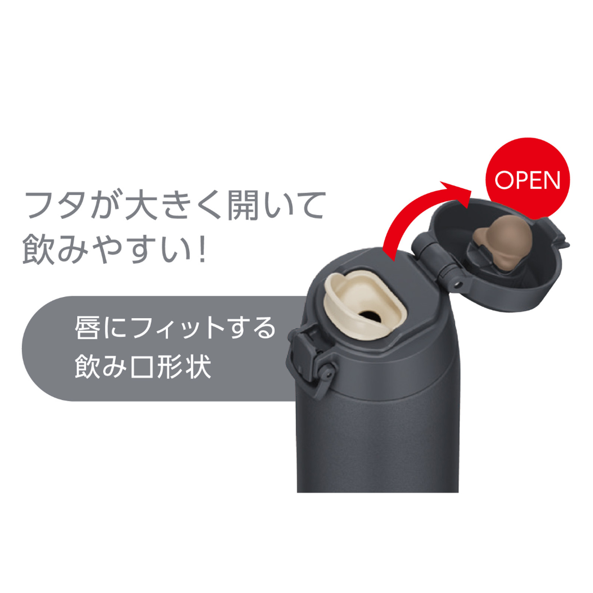 THERMOS（サーモス） 水筒 800ml 真空断熱ケータイマグ JPC-800