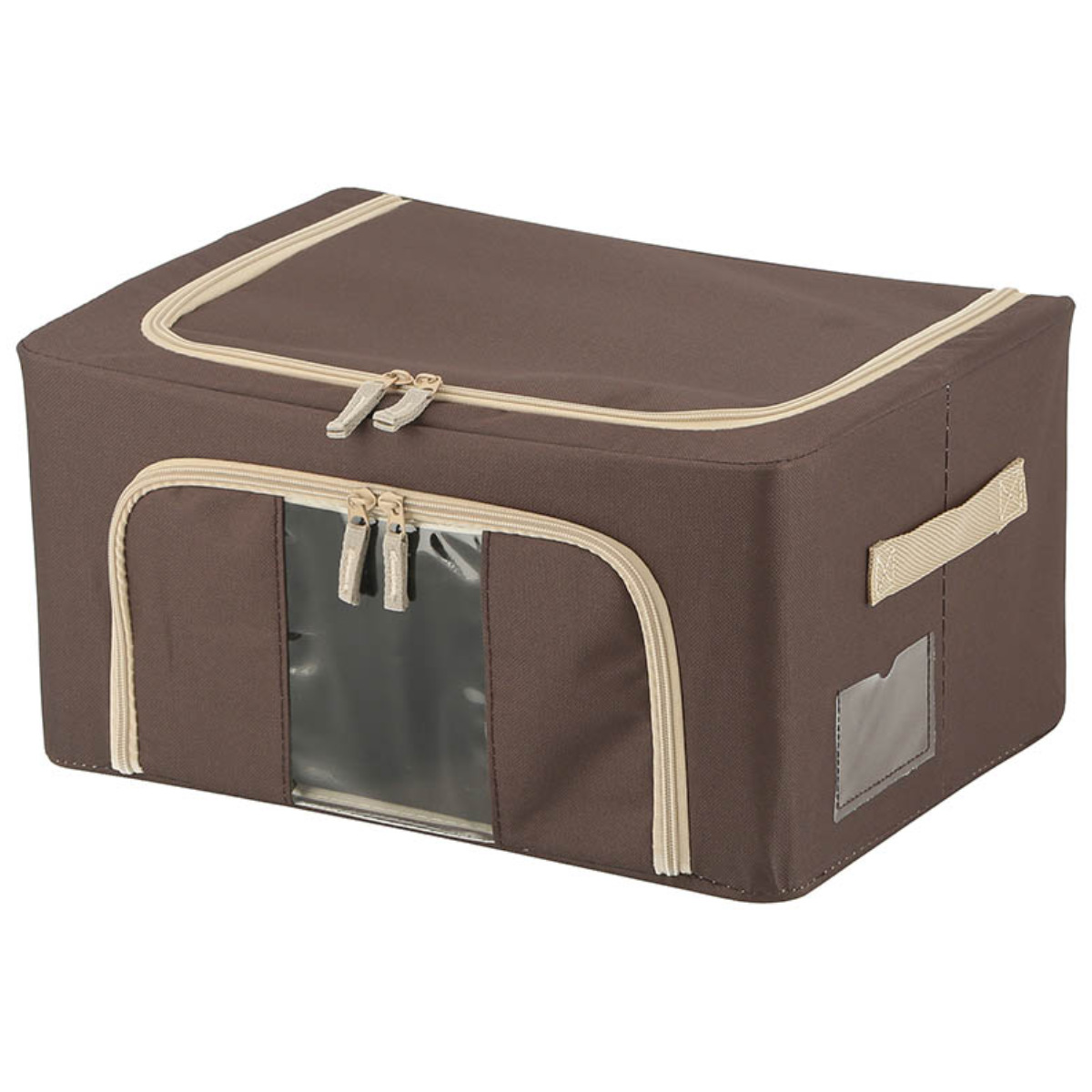 不二貿易（Fuji Boeki） 収納ボックス 22L 窓付き 積み重ね収納