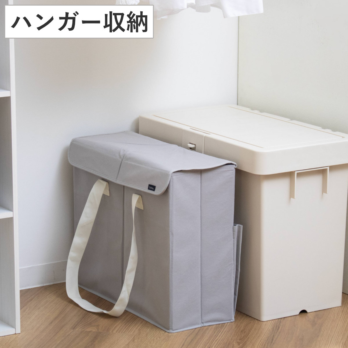 アイメディア 収納ボックス Snimu ハンガー収納 洗濯用品 洗濯用具収納