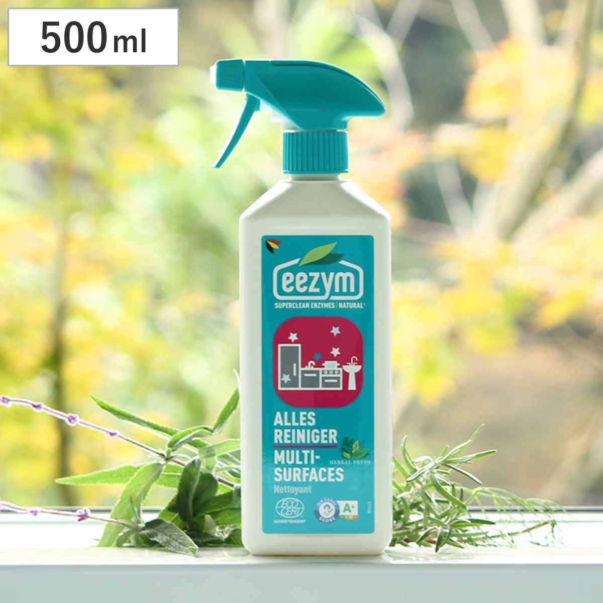 洗剤 eezym 酵素洗剤 マルチクリーナー ハーバルフレッシュ （ 家庭用洗剤 酵素 中性洗剤 スプレー マルチ ベルギー製 掃除 ）