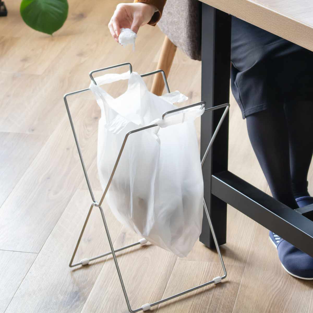 ゴミ箱 レジ袋スタンド シングルタイプ コンパクト