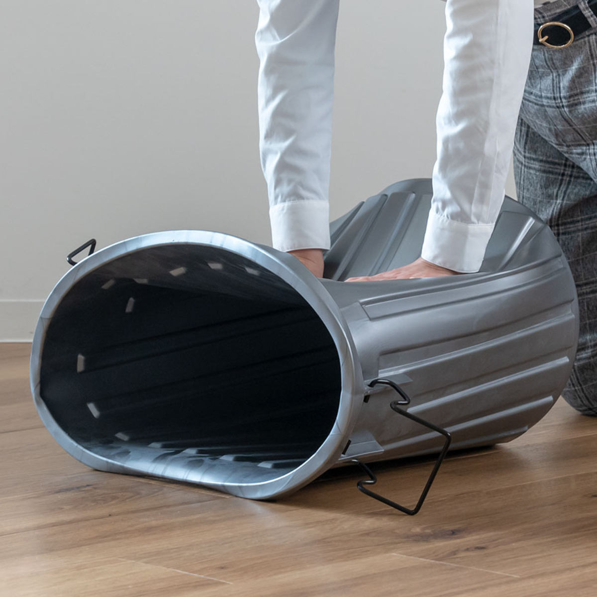 ゴミ箱 45L スーパーカン 丸型 （ ごみ箱 45リットル 屋外用 大容量