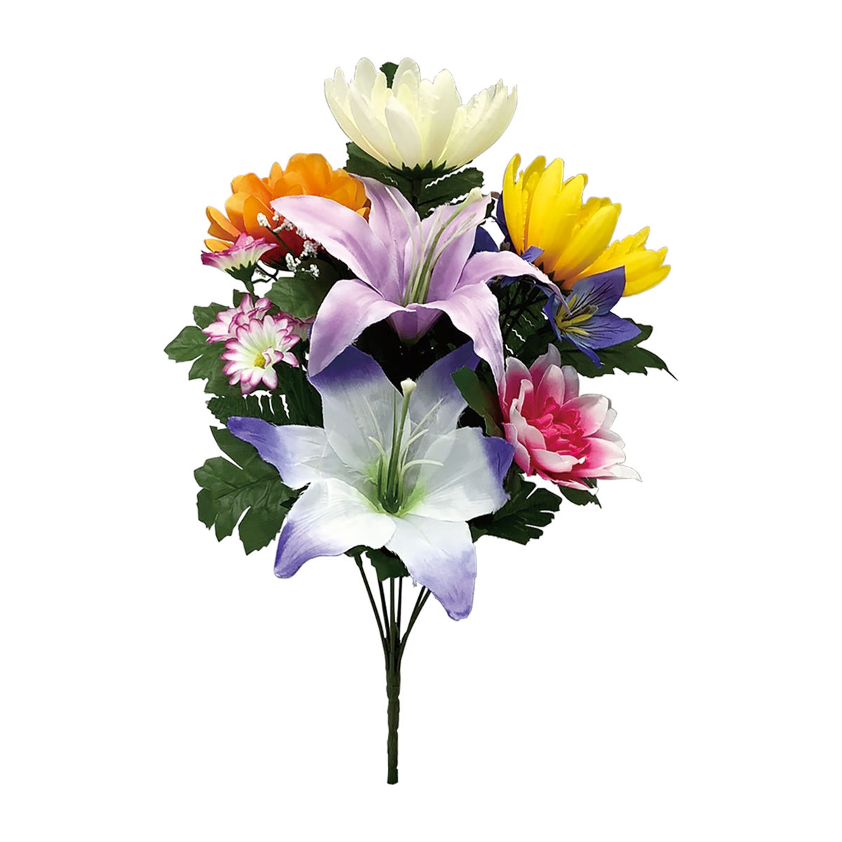 仏花 造花 盆花 ゆり （ お供え 供花 花 御供え 弔花 枯れない フェイクフラワー 百合 ）