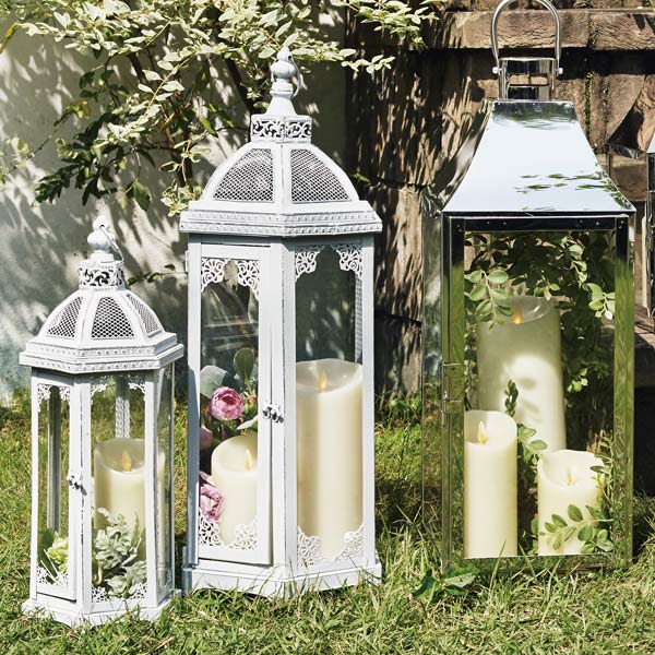 カメヤマキャンドル ランタン アンティークホワイトランタンL