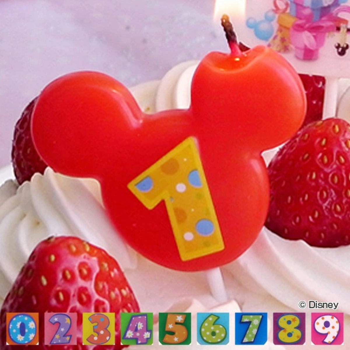 Disney（ディズニー） ナンバーキャンドル ろうそく 数字 お誕生日