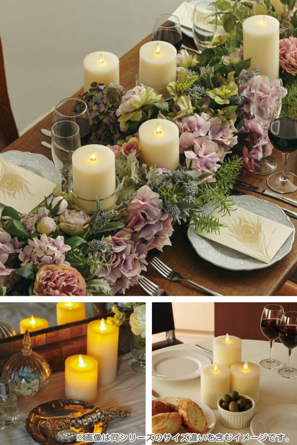 カメヤマキャンドル キャンドル LED LUMINARA ルミナラフラットトップ