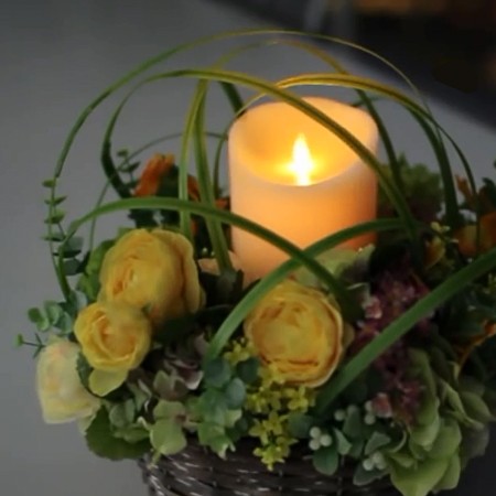 キャンドルライト LEDキャンドル LUMINARA ルミナラピラー L 4×9インチ