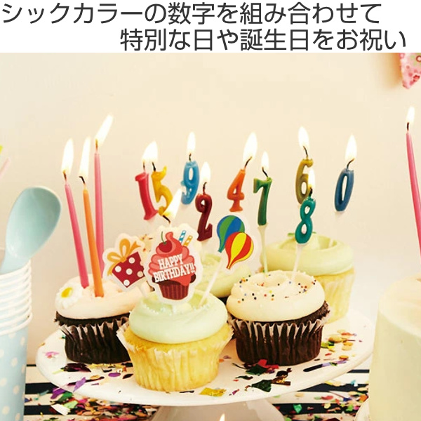 カメヤマキャンドル ナンバーキャンドルミニ ろうそく 数字 （ ケーキ