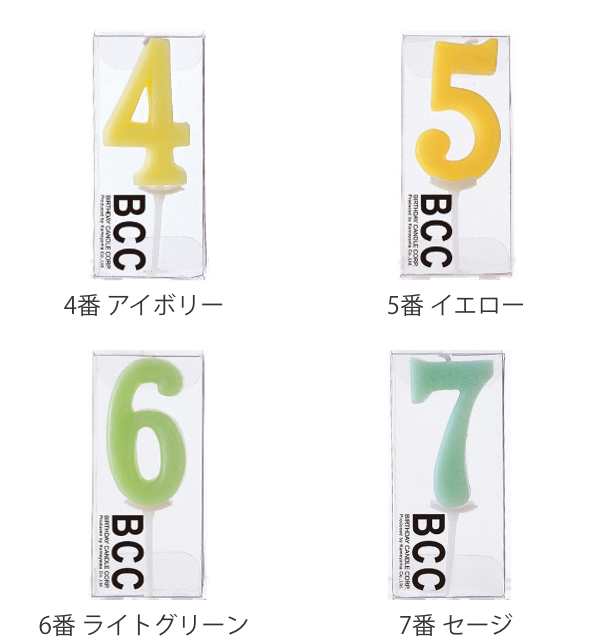 カメヤマキャンドル ナンバーキャンドル ろうそく 数字 パステル
