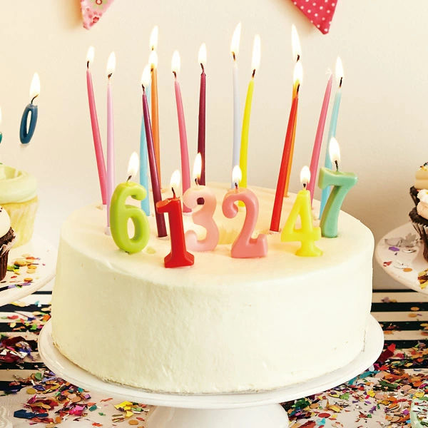 カメヤマキャンドル ナンバーキャンドル ろうそく 数字 パステル